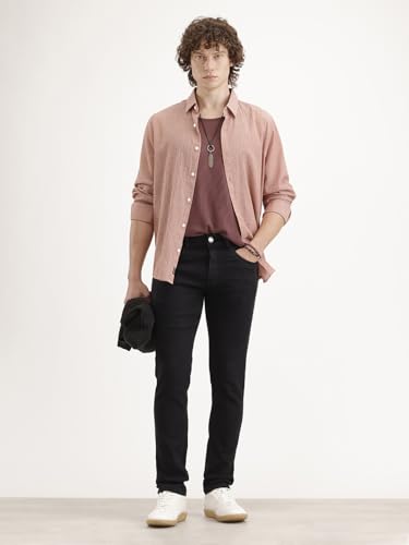 Image of WROGN Men's Cotton Blend Jeans | Solid | Slim Fit