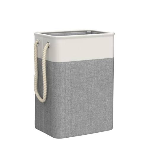 BrilliantJo upgrade Large Laundry Baskets 78L, Collapsible Linen Laundry Hamper Washing Basket with Handles, Laundry bin suitable for Bedrooms Laundry Room, Bathroom, 60H x 42Lx 31W cm, Beige+Grey - Cosy Home Interiors BrilliantJo upgrade Large Laundry Baskets 78L, Collapsible Linen Laundry Hamper Washing Basket with Handles, Laundry bin suitable for Bedrooms Laundry Room, Bathroom, 60H x 42Lx 31W cm, Beige+Grey - Image 4