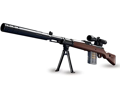 Skumblaster-gevär, skarpskyttegevär med 20 mjuka bollar, mjuk bullet senniper leksakspistol med glasögon för barn, unisex, leksakspistol för pojkar, barn och vuxna (Kar 98 K)