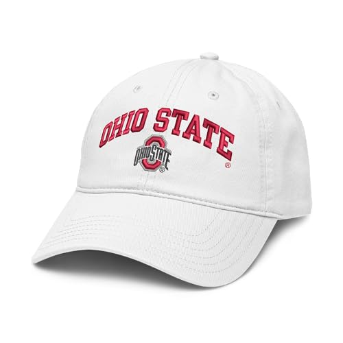 Gorra de béisbol bordada ajustable blanca miniatura 1