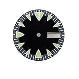 Saharuse Orologio Luminoso Verde quadrante 1pc Adatto for Parti di Superficie NH36 7S26 Movimento 28,5 mm(Bronze)