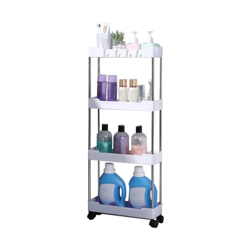 Generico Carros rodantes con ruedas - Estantería para carro | Carros multiusos para bebidas, aperitivos para dormitorio, cocina, baño, salón, dormitorio