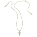 Kendra Scott Cross Crystal Pendant Necklace, 14k Gold Plated Brass, Crystal, Fashion Jewelry for Women