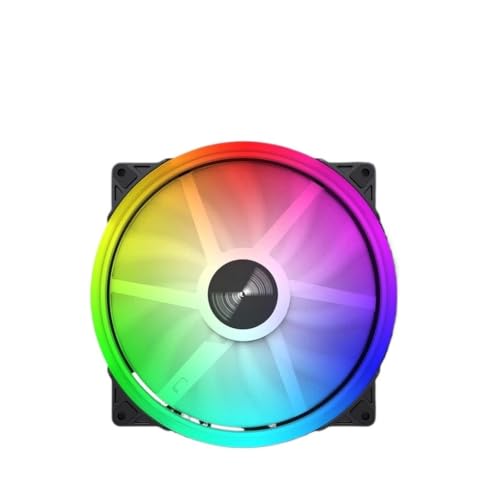 Ventilador para caja de computadora PC 20 cm compatible con TEUCER 20025 ARGB 5V 7