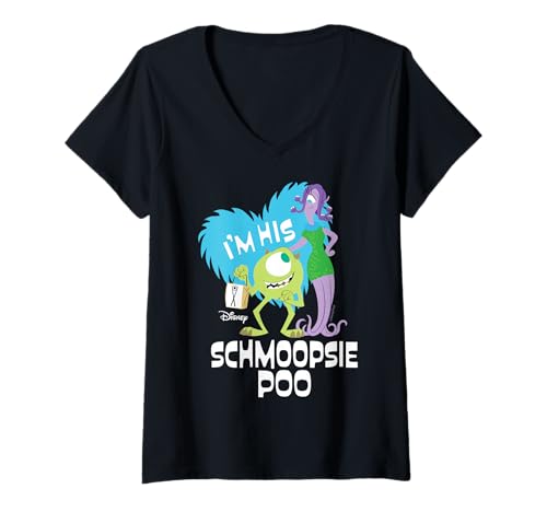 T-shirt Monsters Inc. Disney déclaration romantique avec imprimé Schmoopsie Poo