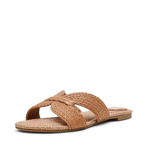 Dolce Vita Womens Geeya Cafe Raffia 8.5 Medium