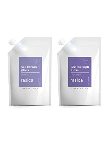 rasica ラシカ シースルーグロス セット サロン専売品 美容室専売品 むらさきシャンプー 人気 色落ち 防止 カラーケア カラーケアシャンプー ムラサキシャンプー ムラシャン 紫シャンプー パラベンフリー ノンシリコーン 鉱物油フリー
