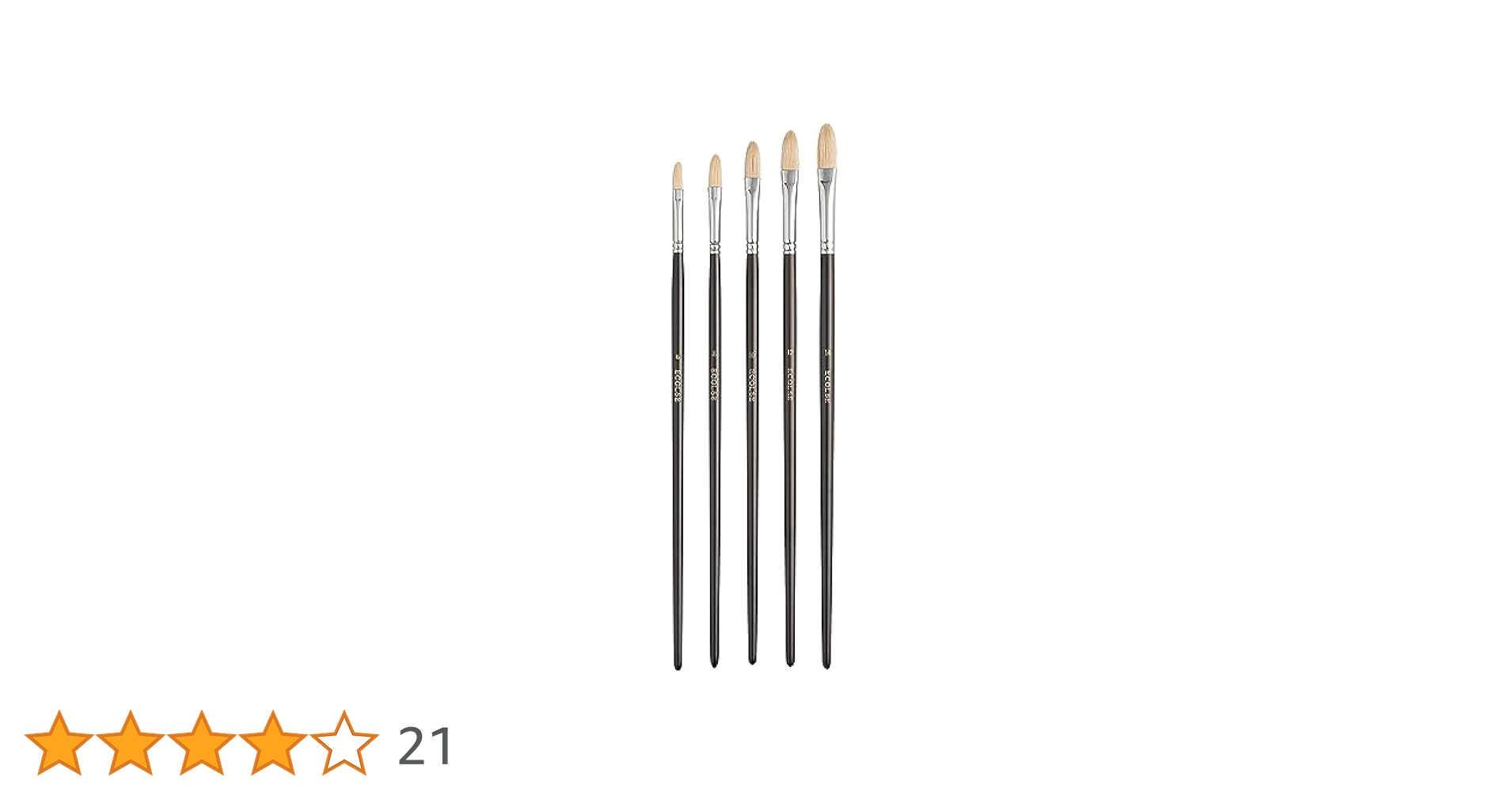 Amazon.co.jp: ホルベイン 画筆セット〔10〕 お徳用油彩筆(平) 5
