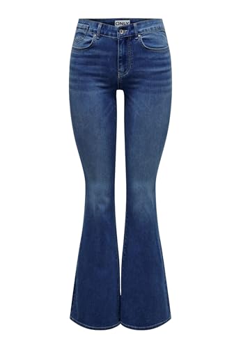 ONLY ONLREESE REG jean évasé rétro femme pantalon denim bleu