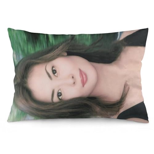 中山美穂 枕カバー 大きめ ファスナー 洗える 抱き枕カバー 多用途 耐久性 装飾枕カバー ポリエステル スターグッズ 周辺 かわいい おしゃれ ファッション 部屋飾り 室内 椅子用 車用 ソファ背当て ギフト(51)