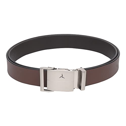 Image of Men's Formal Genuine Leather Auto-lock Adjustable Belt (JAFA-42-BL)