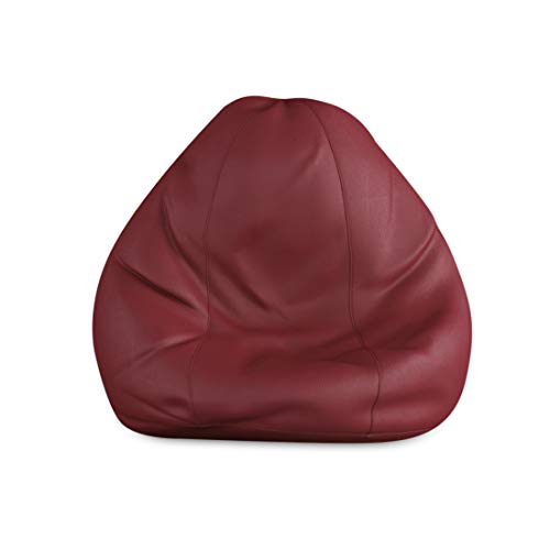 Image of Leatherette Bean Bag (with Beans) - XL, Maroon
