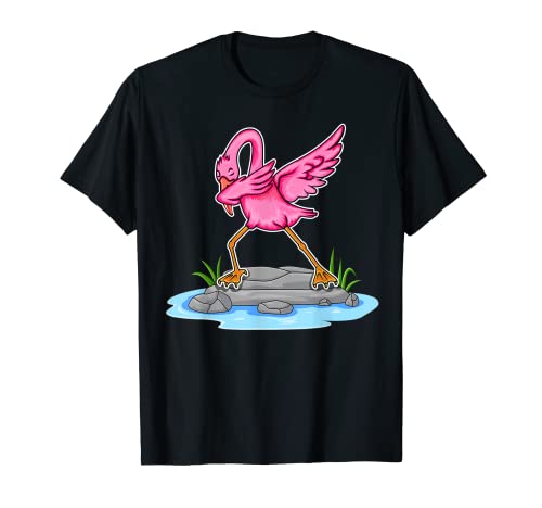 Funny Dab Dance Flamingo Lover - Dabbing Flamingo Camiseta