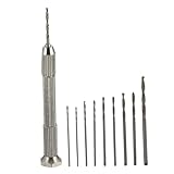 KONTONTY Perceuse Manuelle Mini-perceuse Outil Rotatif Jeu De Forets à Main Forets Pour M...