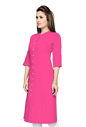 Image of Pistaa's Women's Cotton Regular Fit Casual Kurta