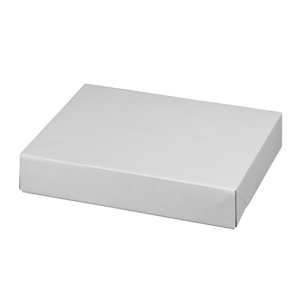 Klappdeckelkarton 400 x 300 x 80 mm Weiß – FEFCO 0759 Systemcontainer, 1.20e, 20 Stück