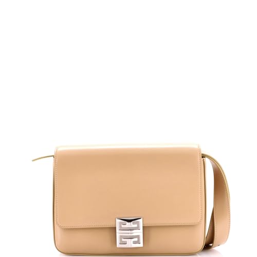 Givenchy, Pre-Loved 4G Shoulder Bag Leather Medium, Neutral