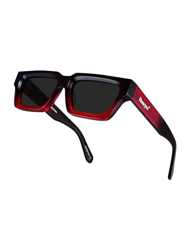 Image of Roneyee Rectangle Sunglasses Men Women Trendy Retro Sunglass UV Protection Fashion Acetate Stylish Square