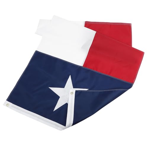 Drapeau Texas broderie polyester résistant extérieur 90x150cm - 2