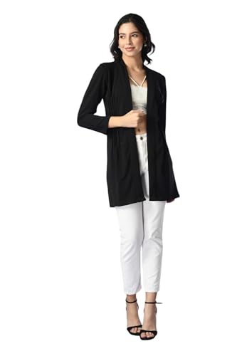 Image of IUGA Black Shrugs for Women Stylish (408 Blk )