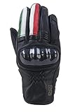 Elástico. OJ 1598000 Guantes, Negro/Italia, M, Juego de 2