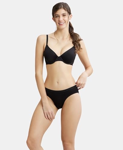 Image of Jockey Women's Synthetic Lightly Padded Wired Underwire T Shirt Underwired Bra