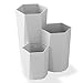 3 Gitter Kosmetik Pinsel-Aufbewahrungsbehälter-Table-Organisator-Verfassungs-Nagellack Kosmetik-Halter Up Tools Stifthalter Rack-Make (Color : Gray)
