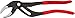 Price comparison product image KNIPEX 81 01 250 Siphon- and Connector Pliers for traps, tube fittings and connectors black atramentized with non-slip plastic coating 250 mm Multicoloured