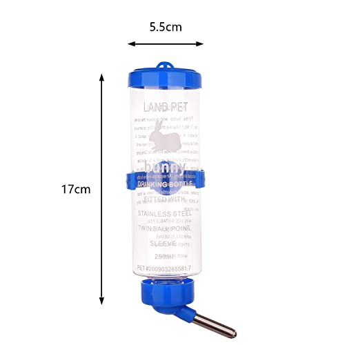 Lezevn 2 Pieces Hamster Water Bottle Hamsters Water Dispenser No Grip Hanging Water Dispenser Small Animal Automatic Water Feeder - Image 2