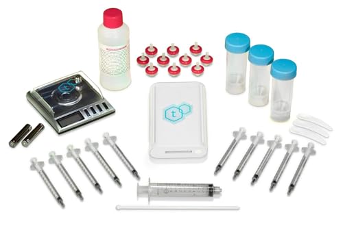 tCheck 3 Potency Tester with Flower Testing Expansion Kit - UV Spectrometer for Potency Testing (Not for FECO & RSO) - Hemp & Herbal Detection Kit for Edibles Flowers Oil White