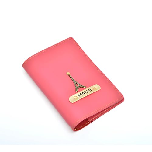 Image of Personalized Printed Passport Cover with Custom Name Design | Printed, Classy & Stylish | Customized Travel Accessories with Name | Travel Gifts (Name Written)