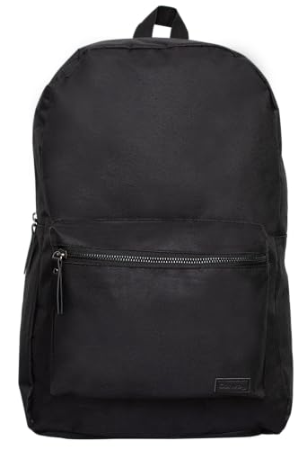 Mochila casual, Poliester, Preto, Unissex