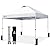 CROWN SHADES 10x10 Pop Up Canopy - Beach Tent with One Push Setup - Easy Outdoor Sun Shade for Events, Parties, Camping - Gazebo with STO-N-Go Cover Bag, Silver Coated Top, White