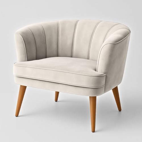 Melhor Poltrona Decorativa para Sala: Top 10 Melhores em 2025 5 Poltrona Cadeira Decorativa para Sala de Espera Recepção Resistente Ergônomica MOBLAN decor (Bege)