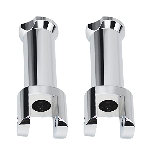 Image of Left and Right Passenger footpeg supports for Harley Softail Models 2018 2019 2020 2021 2022 Deluxe Fat Boy Heritage Sport Glide Softail Slim Street Bob Breakout Low Rider models,Chrome
