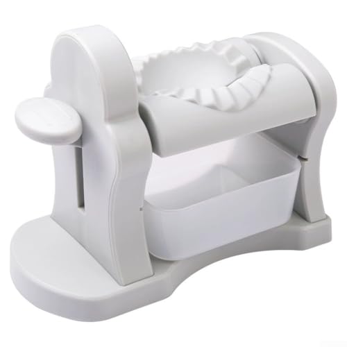 Yhenlovtt Machine à raviolis automatique pour raviolis Empanadas Potstickers Substance ABS 18 x 11 x 195 cm Blanc