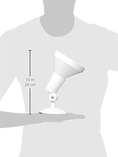 Nuvo Lighting SF77/487 One Light Outdoor Heavy Duty Cast Aluminum Durable Weather Proof Security Flood Light, White