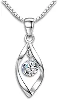 Colar Feminino Aço Inoxidável com Pedra Zircônia "Crystal Life" – Antialérgico & Elegante – Acompanha Bolsa de Veludo