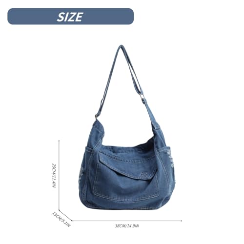 Bolso Mensajero Denim 2025, Crossbody Unisex miniatura 5