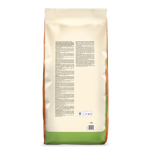 by Amazon Hundefutter für ausgewachsene Hunde (Adult) Aller Rassen, Fein zubereitetes Trockenfutter reich an Huhn und Reis, 15 kg (1er-Pack)(Zuvor eine Marke von Lifelong, gleiches Produkt)