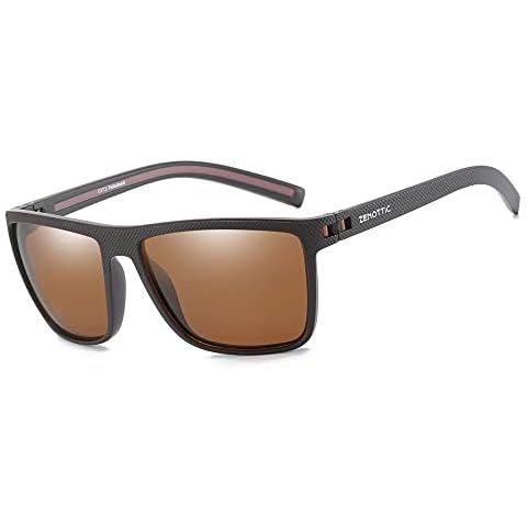Gafas de sol polarizadas ZENOTTIC hombres luz TR90 marco UV400 Cover