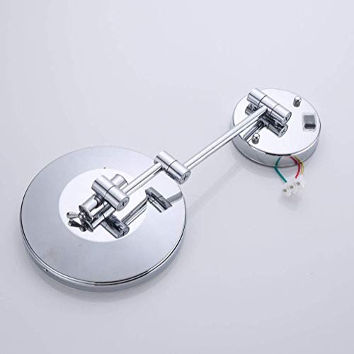 Miroir de rasage mural 3X en chrome miroir de maquillage extensible #5 - 8