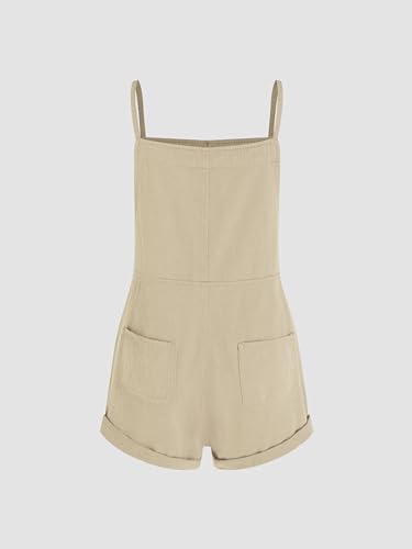 Image of CIDER Overall Shorts For Women Jean Denim Rompers Loose Fit Overalls | Cute Romper, Adjustable Strap Shortalls, Summer Casual Outfits