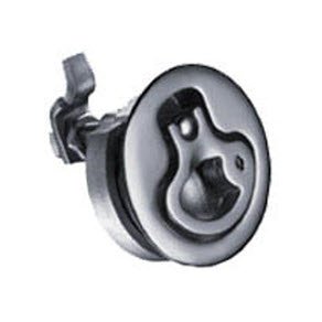 Southco M1-20-81-58 Compression Latch, Medium Size, Key Locking, 2-12mm (.075 - 475 in) Door Thickness, 21-28mm or 63-76mm (.83-1.10 in or 2.48-3.00 in) Grip, 316 SS, Electropolished