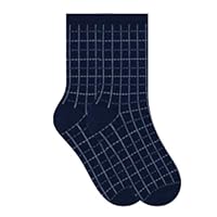 SELENE Meia Cano Longo Confortável Respirável Feminina Adulto, Marinho, 34-39