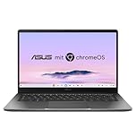 ASUS Chromebook Plus CX14 CX1405CTA Laptop | 14" FHD 16:9 IPS Display | Intel Core 3-N355 | 8GB RAM | 128GB eMMC | Intel UHD | ChromeOS | QWERTZ | Rock Grey