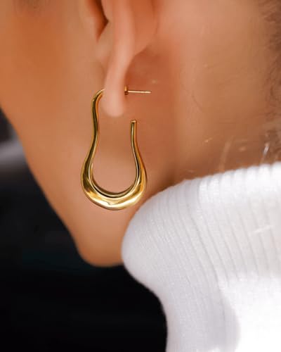 Image of OOPS MODERN Drop Dangle Earrings Set for Women and Girls | Celebrity Inspired Trendy Stylish Gold Plated Earrings Set Of 1