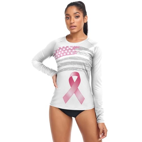 Rash Guard for Women UPF 50+ Swim Shirts Long Sleeve Sun Protection Beach Surfing Swimming Tops