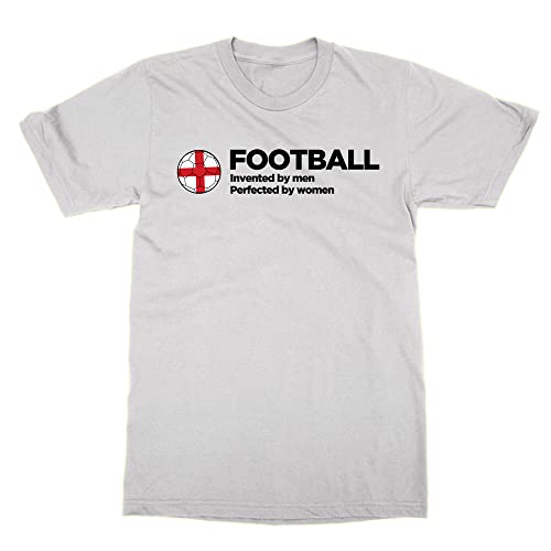 T-shirt football Invented by Men Perfected by Women blanc taille L