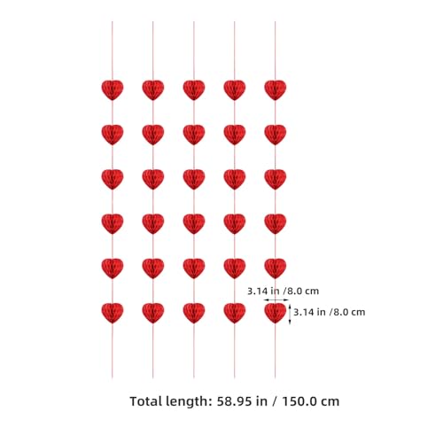 Guirnalda de corazones Toyvian estilo romántico y elegante para momentos mágicos 3